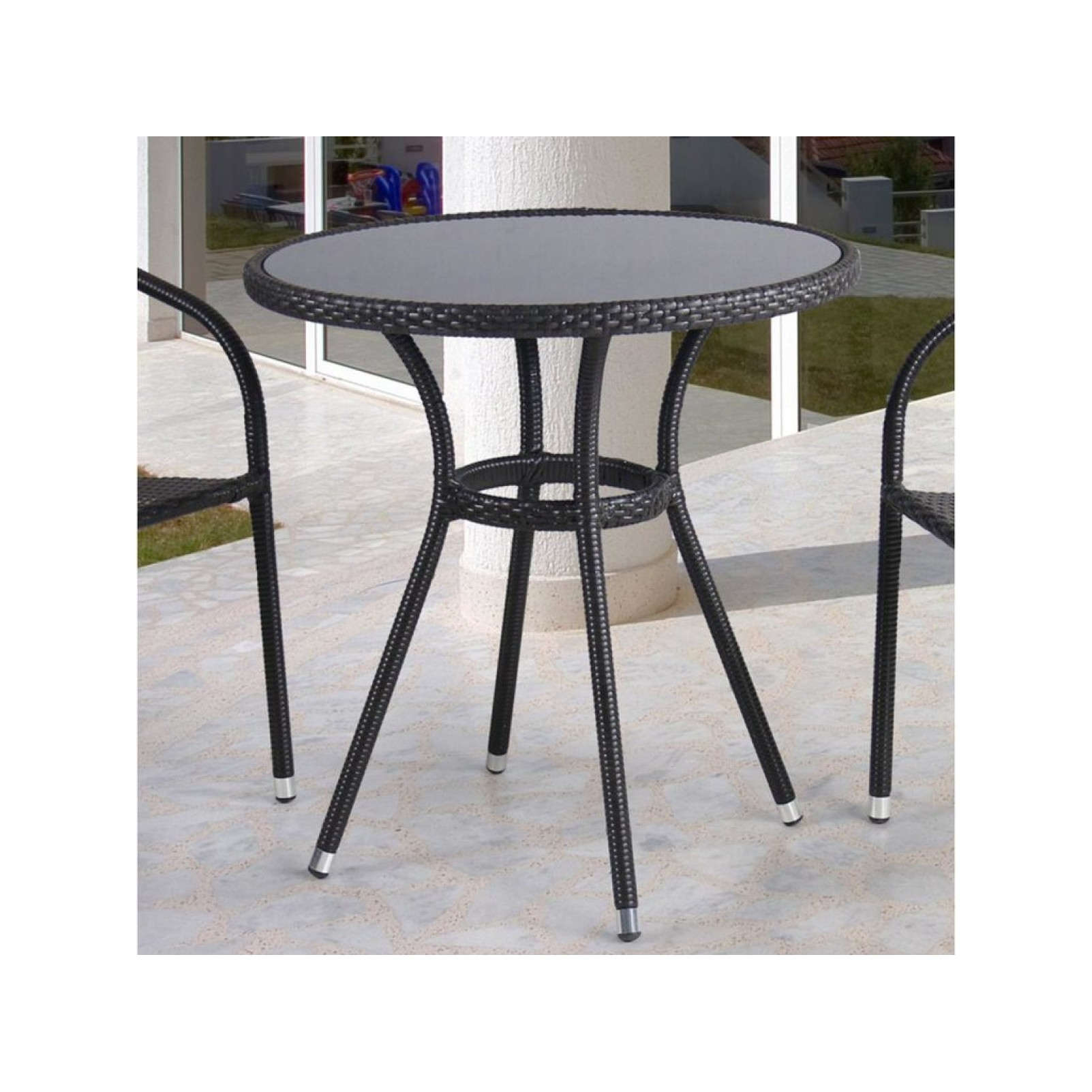 Плетёный стол из искусственного ротанга t282answ51