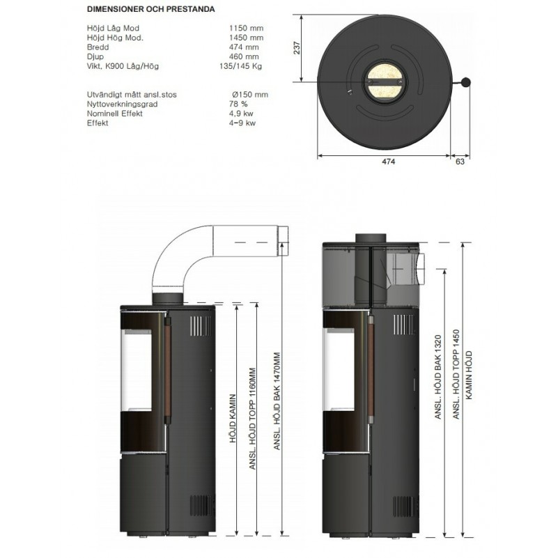 Keddy K 900, низкая белая