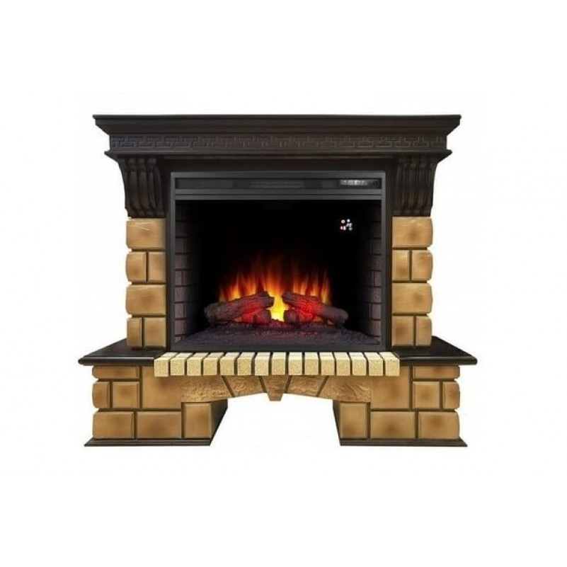 RealFlame - Электрокамин Real-Flame Stone Brick 26 AO с очагом Epsilon 26 S IR