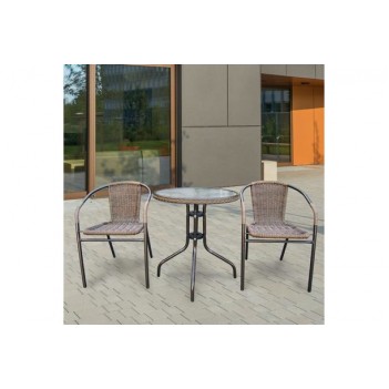 Комплект мебели Асоль-1A TLH-037AR3/060RR-D60 Cappuccino (2+1)