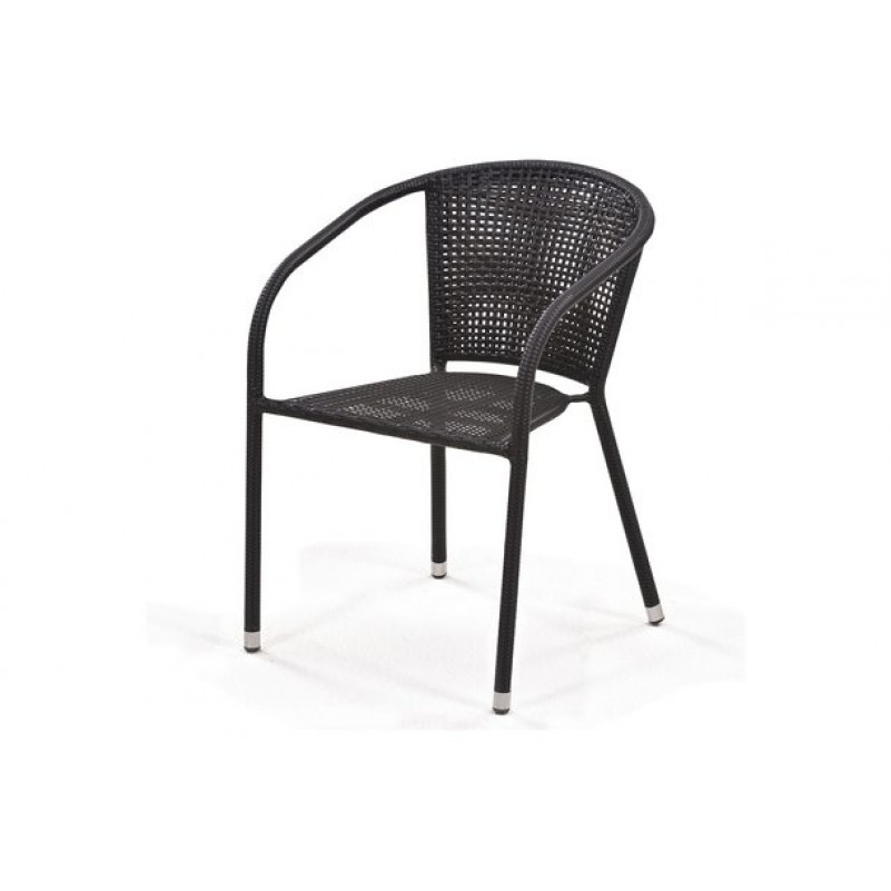 Афина - Плетеное кресло Y137B Dark brown