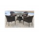 Афина - Обеденный комплект плетеной мебели T190B/Y350A-W53 Brown (4+1)