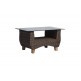4Sis - Нола кофейный столик со стеклянной столешницей  темно-коричневого