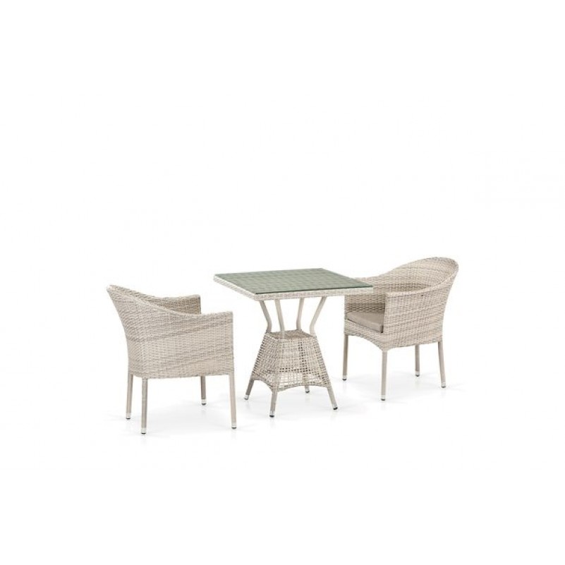 Афина - Комплект плетеной мебели T706/Y350-W85 2Pcs Latte