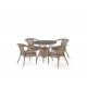 Афина - Комплект плетеной мебели T220CT/Y32-W56 Light brown 4Pcs