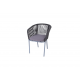 4Sis - Марсель плетеный стул из эластичных лент, цвет темно-серый