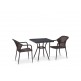 Афина - Комплект плетеной мебели T282BNT/Y35-W2390 Brown 2Pcs