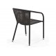 Афина - Плетеное кресло Y137B Dark brown