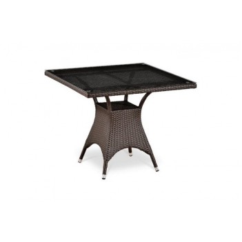 Плетеный стол T220BBT-W52-90x90 Brown