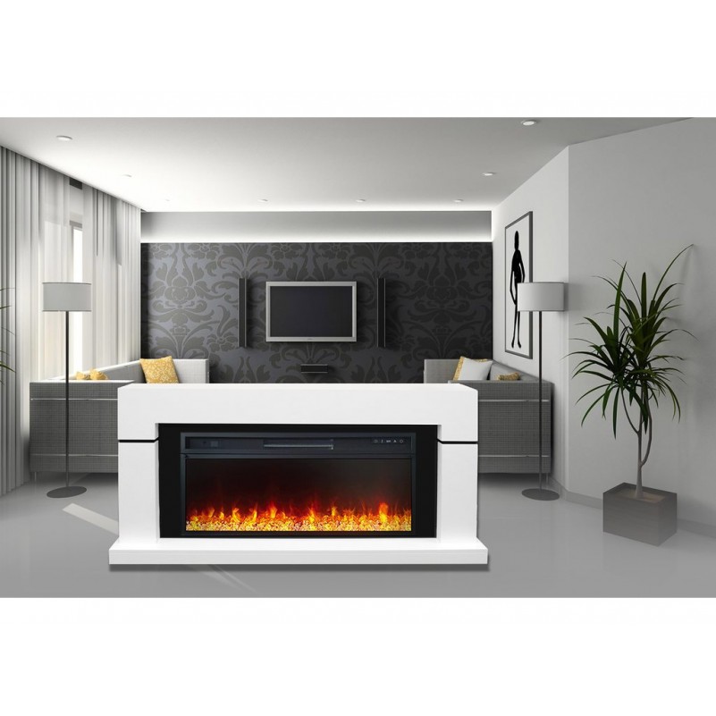 Royal Flame - Каминокомплект Lindos - Beige Grey с очагом Vision 23 EF LED 3D FX