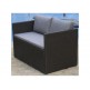 Афина - Плетеный диван-трансформер S330A-W63 Brown