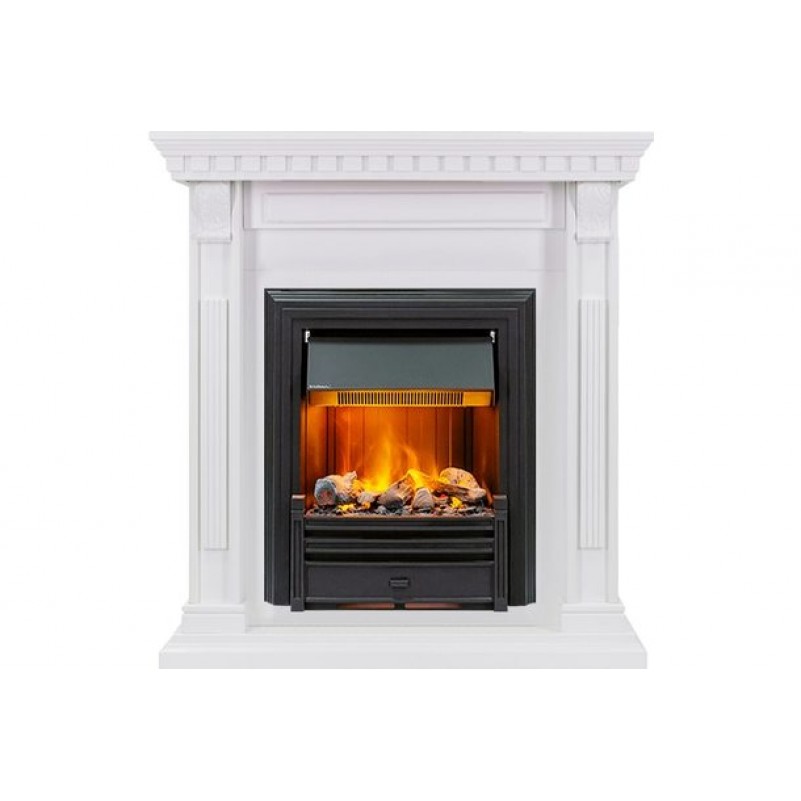Dimplex (Ирландия) - Каминокомплект Orlean - Белый дуб с очагом Brookline Black Dimplex (Ирландия) - Каминокомплект Orlean - Белый дуб с очагом Brookline Black