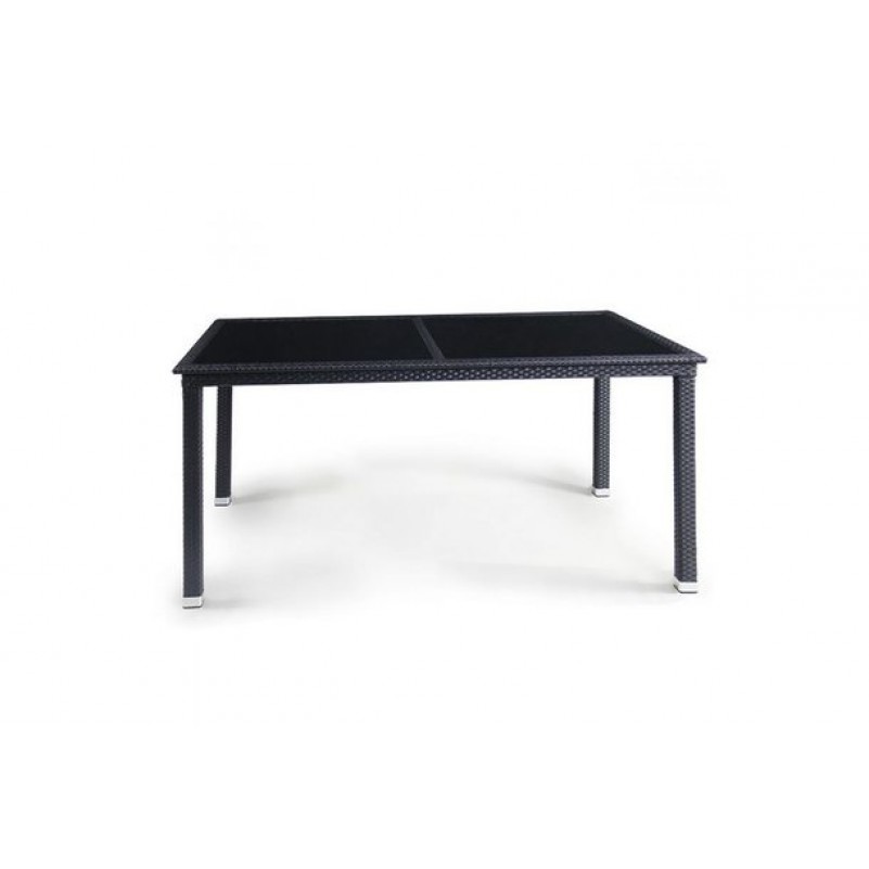 Афина - Плетеный стол T285A-W5-140x80 Black