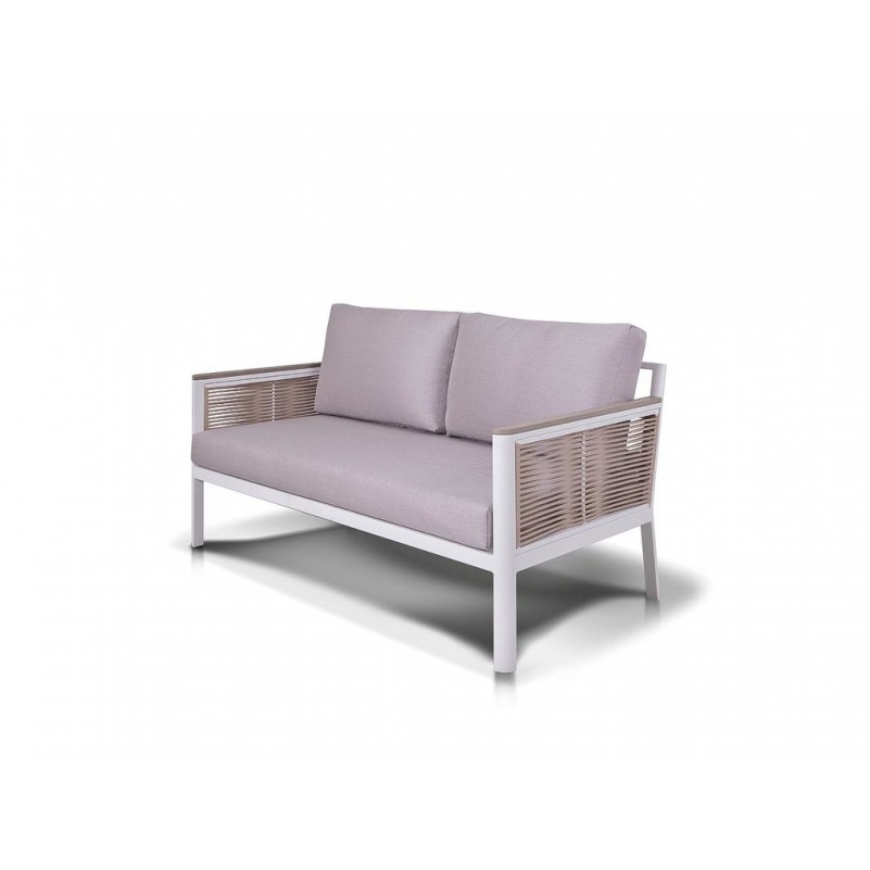 4Sis - Сан Ремо диван плетеный двухместный, каркас из алюминия