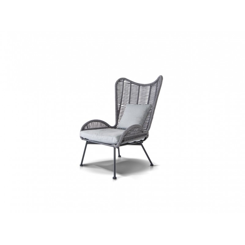 4Sis - Кресло Мадрид, арт. LCAR6001, в комплекте с подушками, свет темно-серый