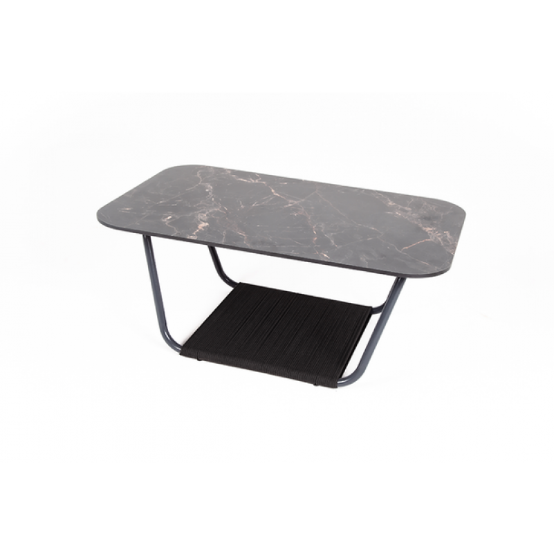 4Sis - Гранада журнальный стол 100х65 см из HPL, цвет черный мрамор