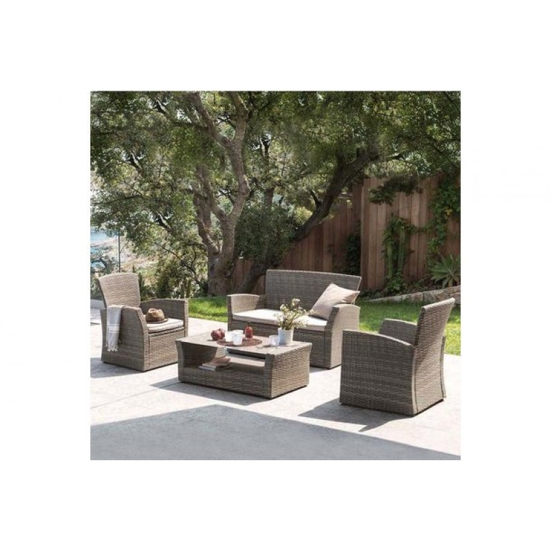 Афина - Комплект мебели с диваном AFM-405G Brown