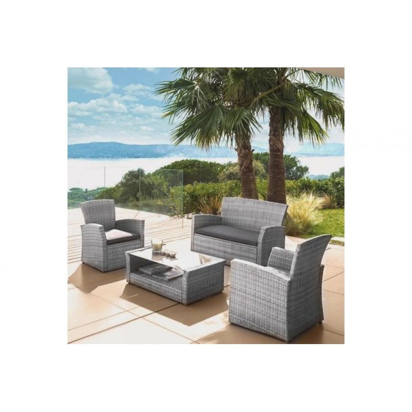 Афина - Комплект мебели с диваном AFM-405B Grey