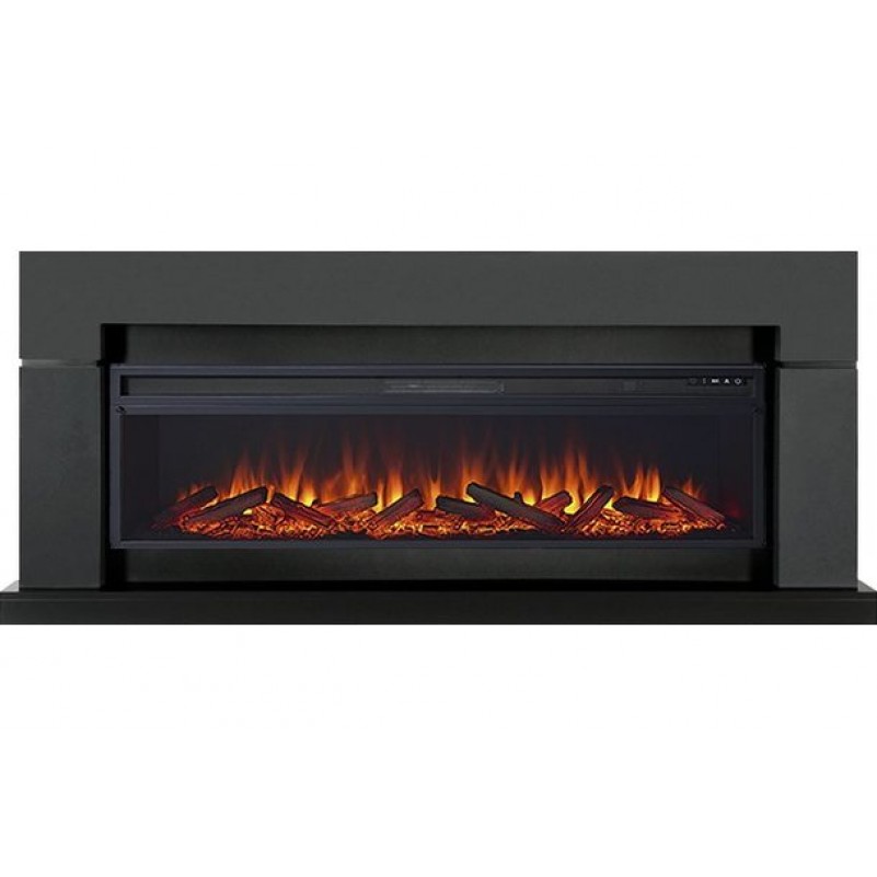 Royal Flame - Каминокомплект Lindos Graphite Grey (линейный) с очагом Vision 60 LOG LED