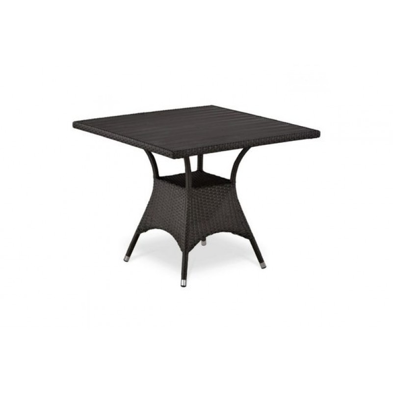Афина - Плетеный стол T190BD-W52-90х90 Brown