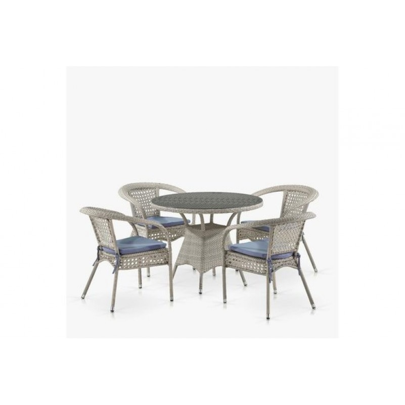 Афина - Комплект плетеной мебели T220CT/Y32-W85 Latte 4Pcs (4+1)
