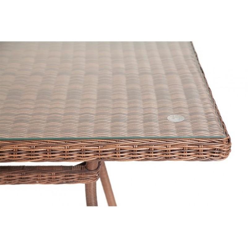 4Sis - Латтеобеденный стол 140 см, коричневый