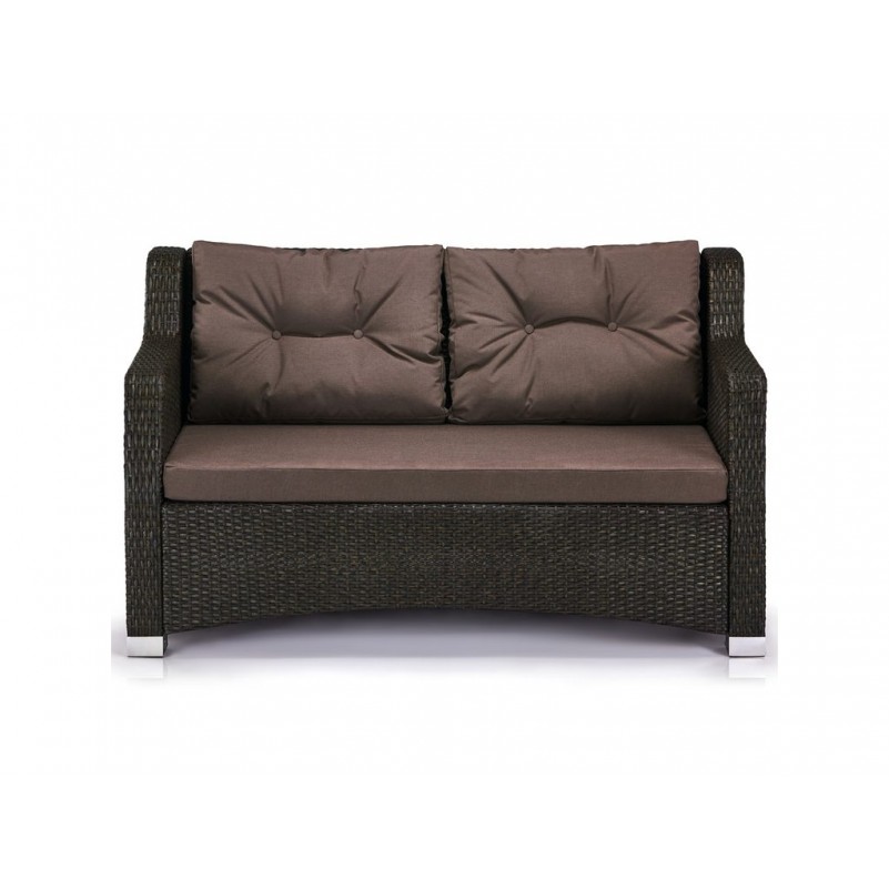 Афина - Плетеный диван S51A-W53 Brown