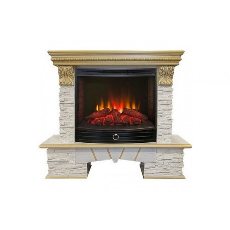 RealFlame - Электрокамин Real-Flame Rockland LUX 25,5 WT с очагом Evrika 25,5 LED RealFlame - Электрокамин Real-Flame Rockland LUX 25,5 WT с очагом Evrika 25,5 LED
