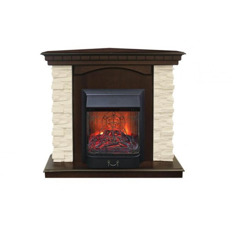 RealFlame - Электрокамин Real-Flame Elford Corner STD/EUG/24/255/HL AO c очагом Majestic s Lux BL