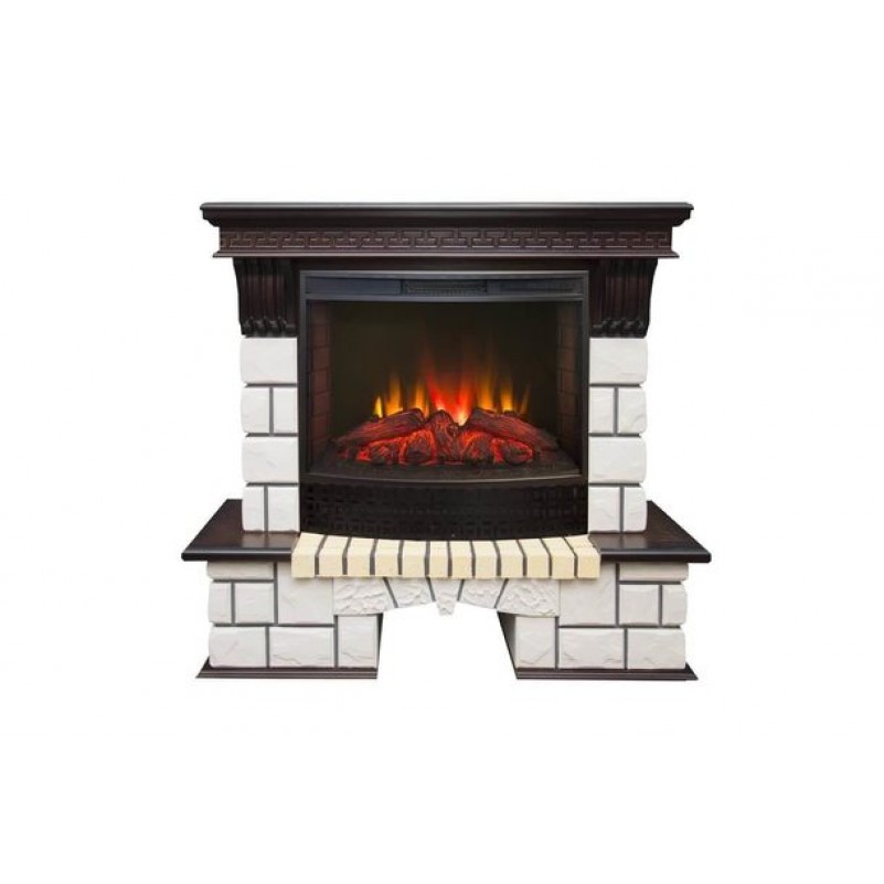 RealFlame - Электрокамин Real-Flame Stone New 25,5 AO с очагом Evrika 25,5 LED