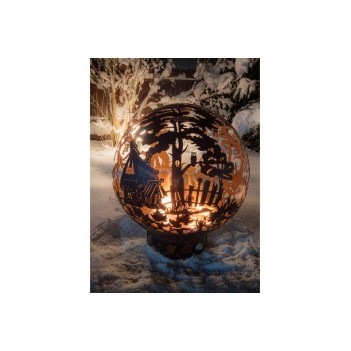 Костровая чаша для огня "Сказочный лес" 100 с  функцией садового мангала